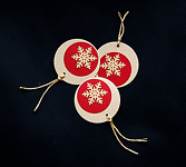 Kraft Bubble Flakes - Handcrafted Christmas Gift Tags - dr16-0085